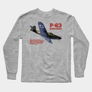 Bell P-63 Kingcobra | WW2 Plane Long Sleeve T-Shirt